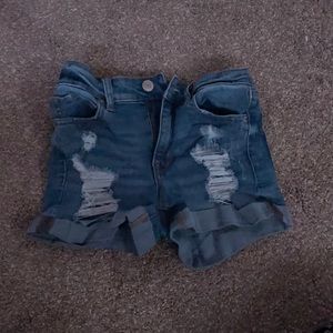 High wasted aero Jean shorts